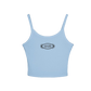 menos triste mas mami baby blue tank